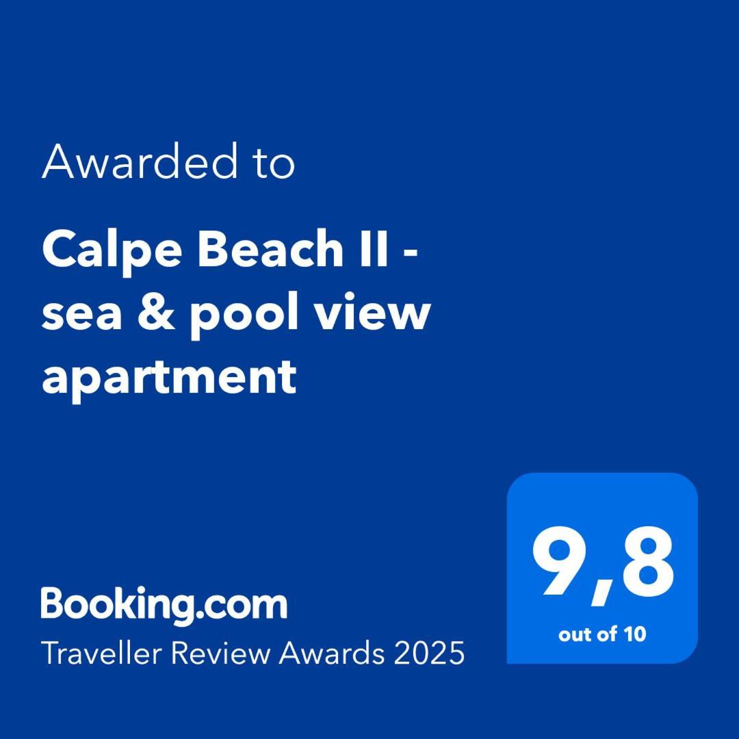 Calpe Beach II - Sea & Pool View Apartment Ngoại thất bức ảnh